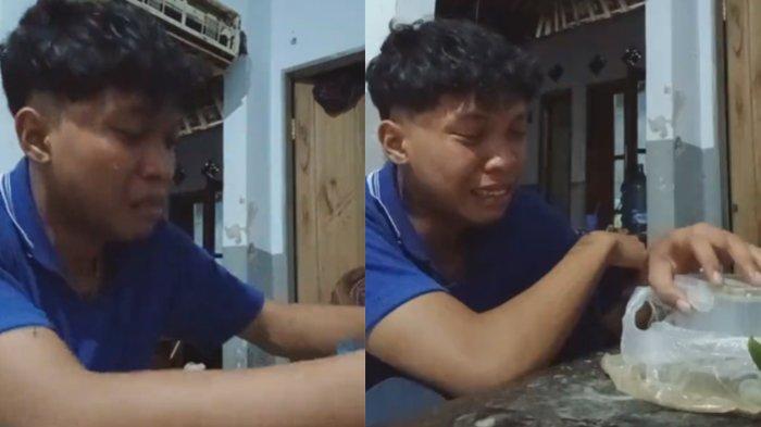 Mujib menangis menatap nasi basi kiriman ibunya 1