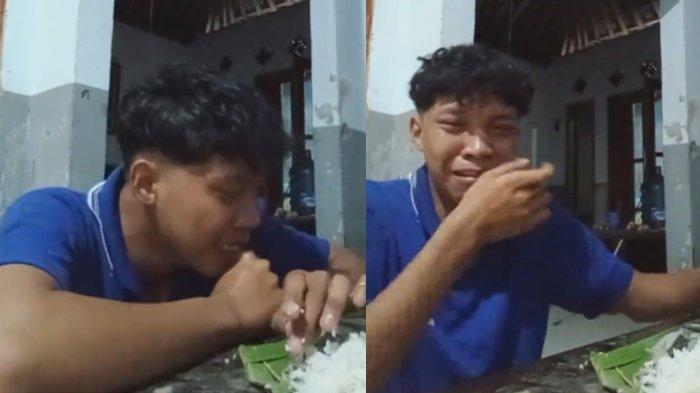 Mujib menangis menatap nasi basi kiriman ibunya 2