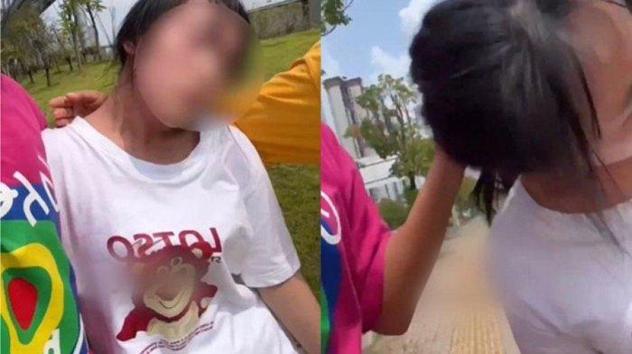 Murka ibu 3 anak jambak rambut guru TK anaknya, seret ke jalan, pergoki selingkuh dengan suami.