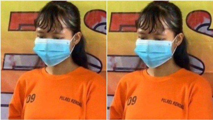 NM dihadirkan dalam konferensi pers Polres Kendal kirim 400 orderan fiktif ke rumah mantan