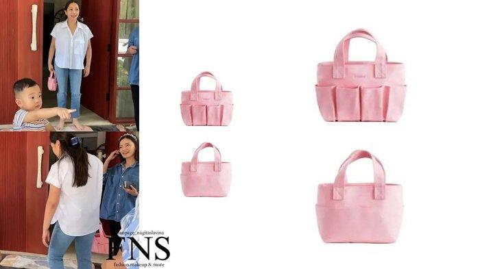 Nagita Slavina memakai pocket tote 1