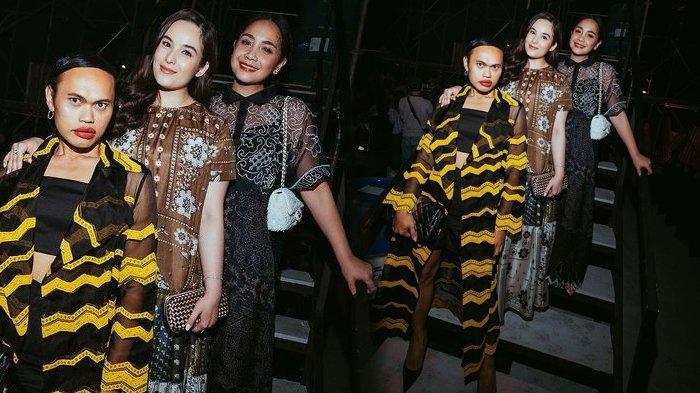 Nagita Slavina tampil mewah di ajang fashion show 1