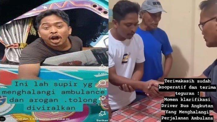 Nasib Sopir Bus Arogan Maki Pengendara Lain hingga Halangi Jalan Ambulans,