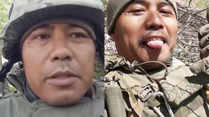 PECATAN TNI - Reaksi Satria Arta Kumbara, pecatan TNI AL yang kini menjadi militer Rusia lawan Ukraina status WNI dicabut. (Tangkapan layar TikTok@)