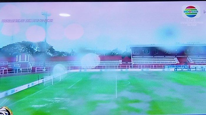PERTANDINGAN DITUNDA - Kondisi Stadion Soepriadi Blitar, Senin 17 Februari 2025 laga Arema FC Vs PSS Sleman ditunda