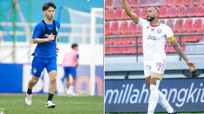 Pemain PSIS Semarang Taisei Marukawa dan Striker Arema FC, Gustavo Almeida. Taisei Marukawa diragukan bisa tampil , itu jadi keuntungan bagi Singo Edan karena Carlos Fortes juga bakal absen