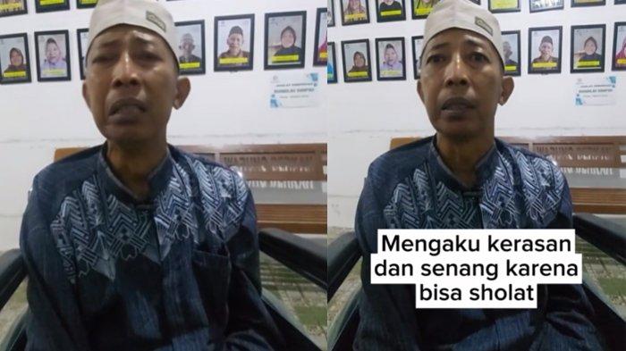 Pak Totok menangis tidak mau kembali ke anak-anaknya