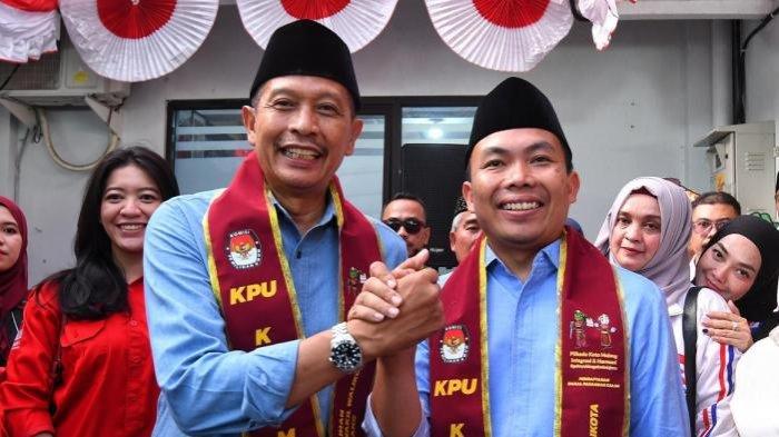 Paslon nomor urut 1 Pilwali Kota Malang 2024 Wahyu Hidayat - Ali Muthohirin.