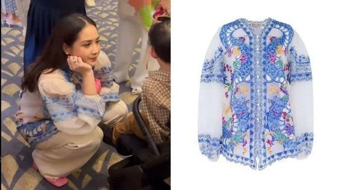 Penampakan baju kebaya Nagita Slavina yang unik tapi gak semahal biasanya
