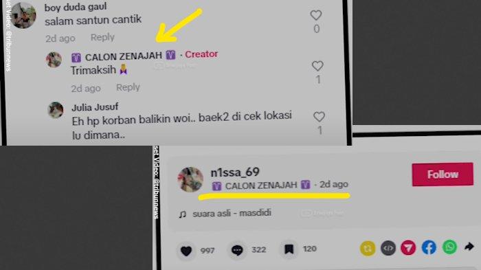 Perubahan akun nama di akun TikTok Resti Widia