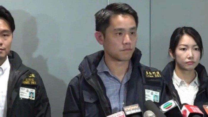 Polisi beri keterangan soal perampokan Toko Jam Tangan di Hongkong. (Tribunnews)