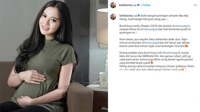 Postingan Bella Bonita saat menjawab kabar duka mengenai janinnya