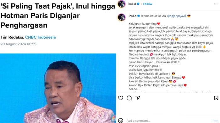Postingan Inul Daratista artis taat pajak