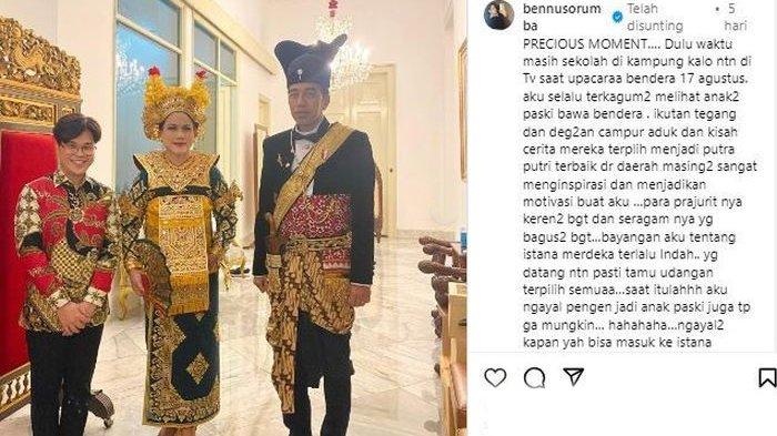 Postingan Juanda Hasid Sorumba bersama Iriana Jokowi dan Presiden Jokowi
