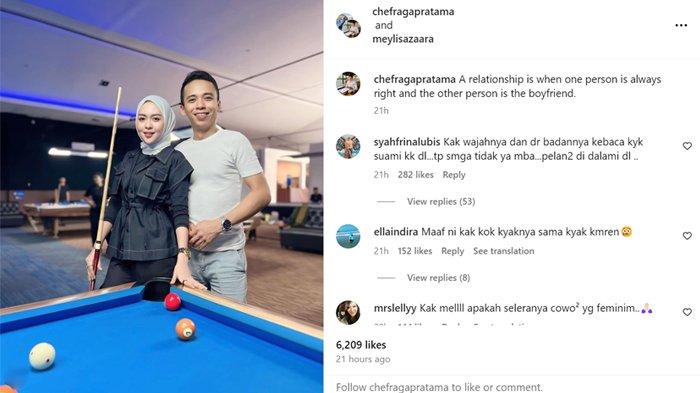 Postingan Meylisa Zaara bersama pacar barunya Raga Pratama