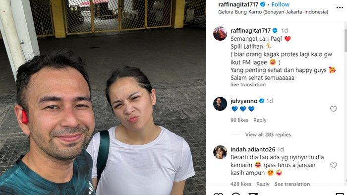 Postingan Raffi Ahmad, caption-nya menyiratkan sang tentang sindiran