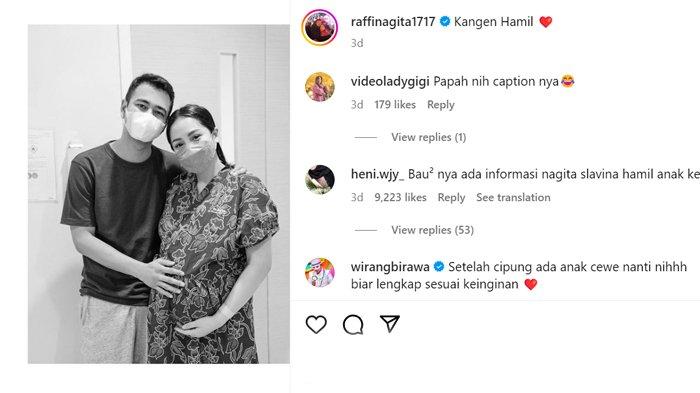 Postingan Raffi Ahmad dan Nagita Slavina di Instagram