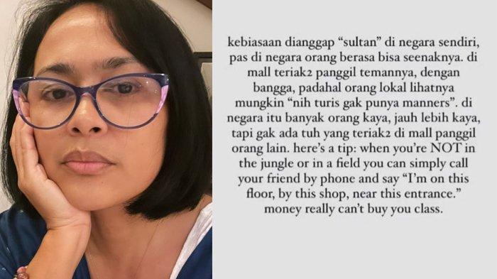Postingan Sarah Sechan sindir Nagita Slavina teriak-terika di mal Singapura