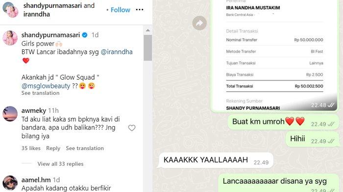 Postingan Shandy Purnamasari bersama Ira Nandha dan Nagita Slavina 2