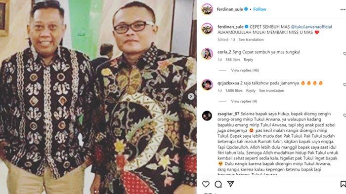 Postingan Sule mengabarkan kondisi Tukul Arwana 1