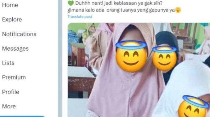 Postingan murid SD beri THR kepada guru