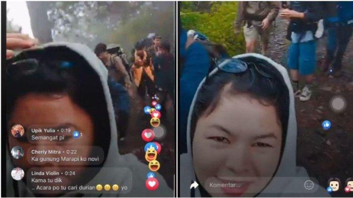 Postingan terakhir Novi sebelum tewas kena erupsi Marapi