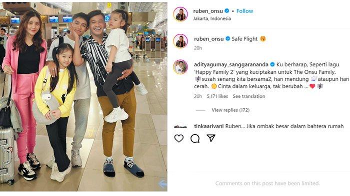 Postingan terbaru Ruben Onsu bersama Sarwendah