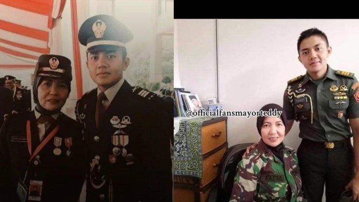 Potret Mayor Teddy bersama sang ibu, Mayor Caj (K) Patris R.A. Rumayan