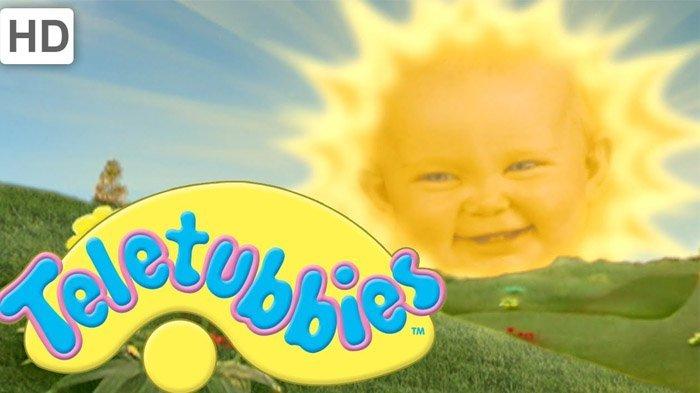 Potret bayi matahari di serial Teletubies