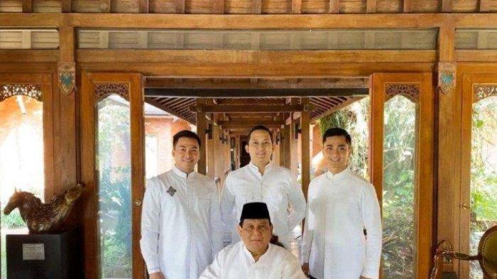 Prabowo Subianto menyebut nama Mayor Teddy Indra Wijaya dan tiga asisten pribadinya saat pidato di Istora Senayan, Jakarta Pusat, Rabu (14/2/2024). (tangkap layar Instagram Agung Surahman)