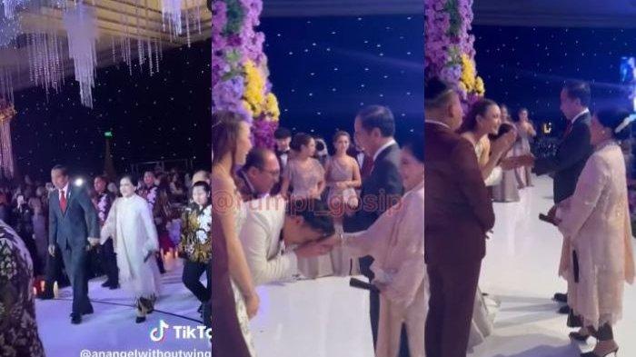 Detik-detik Presiden Jokowi dan Iriana Jokowi hadiri pernikahan Mahalini dan Rizky Febian