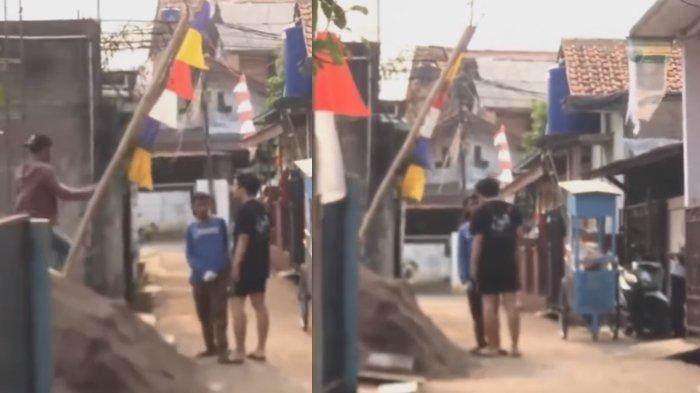 Pria Jakarta paksa kuli bangunan copot baju Persib Bandung
