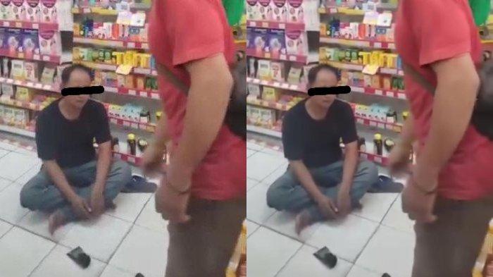 Pria bertato viral kepergok maling di minimarket Surabaya