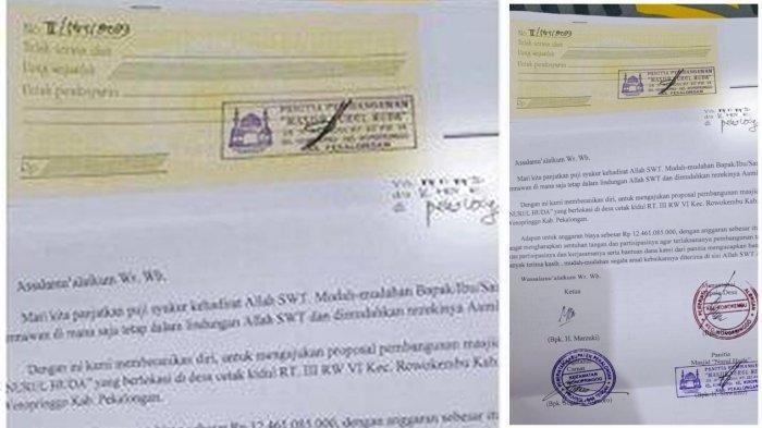 Proposal viral pembangunan masjid 12 miliar