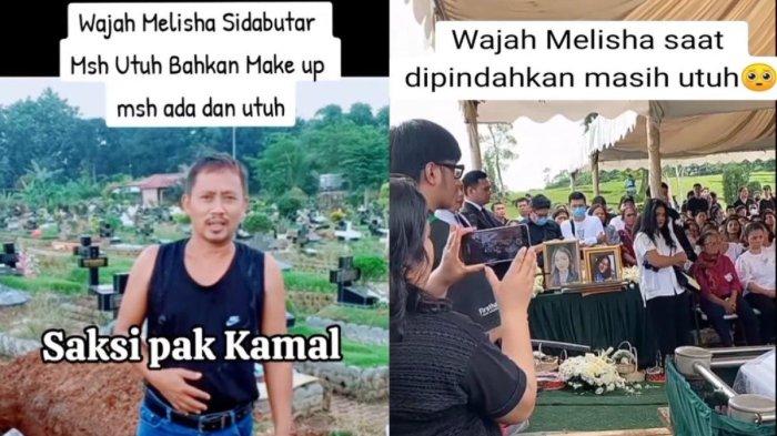 Proses pembongkaran makam Melisha, wajahnya masih utuh meski sudah 3 tahun dikubur
