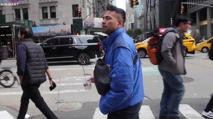 Raffi Ahmad jalan-jalan di New York