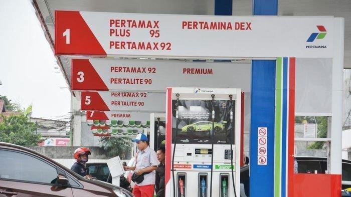 KORUPSI PERTAMINA- Foto Ilustrasi SPBU Pertamina. Penjualan Pertamax turun drastis.