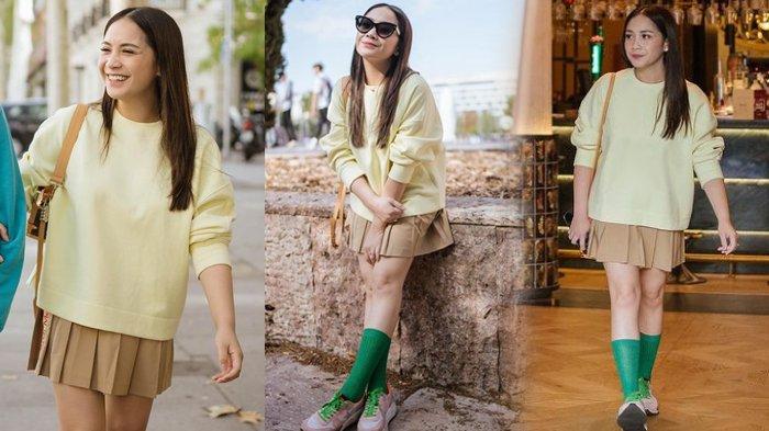 Rok pendek Nagita Slavina yang mirip Ayu Ting Ting 1