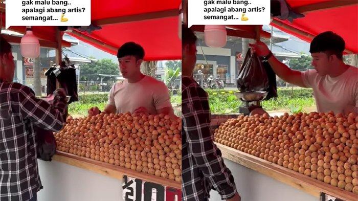 Ruri Repvblik jualan duku pakai gerobak