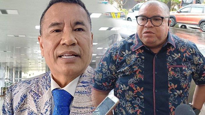SIDANG RAZMAN NASUTION RICUH - Razman Arif Nasution (KANAN) mendatangi Polres Metro Jakarta Selatan untuk diperiksa atas laporannya terkait dugaan penganiayaan. Hotman Paris (KIRI) di Kompleks Parlemen, Jakarta, Rabu (9/10/2024). Dalam sidang terbaru kasus pencemaran nama baik kedua pengacara itu nyaris adu jotos.