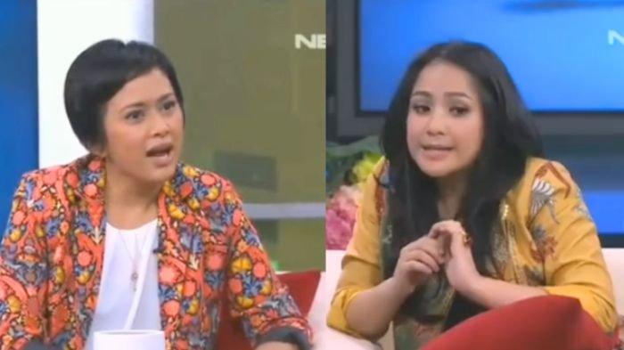 Sarah Sechan saat mewawancarai Nagita Slavina 1