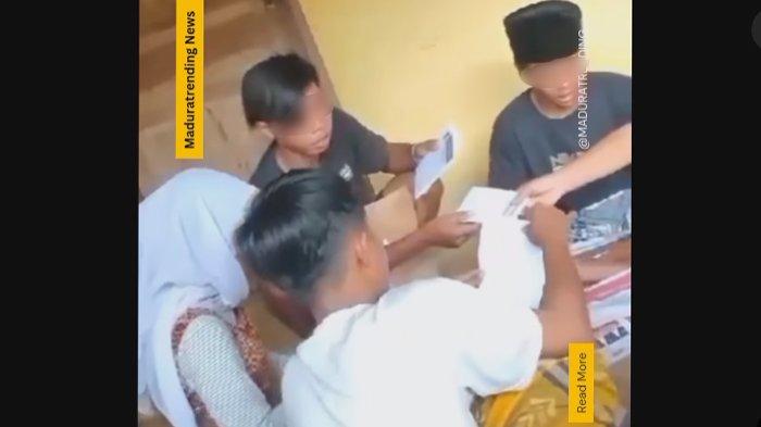 Sekelompok remaja viral yang mencoblosi surat suara diduga terjadi di Sampang Madura