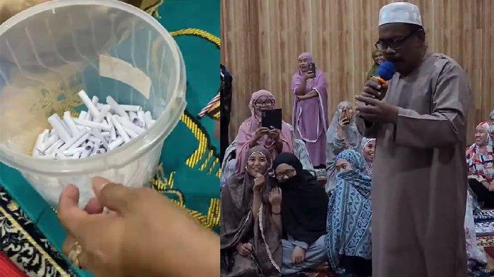 Seorang pengguna TikTok mendapat undian umroh gratis usai sholat tarawih 2