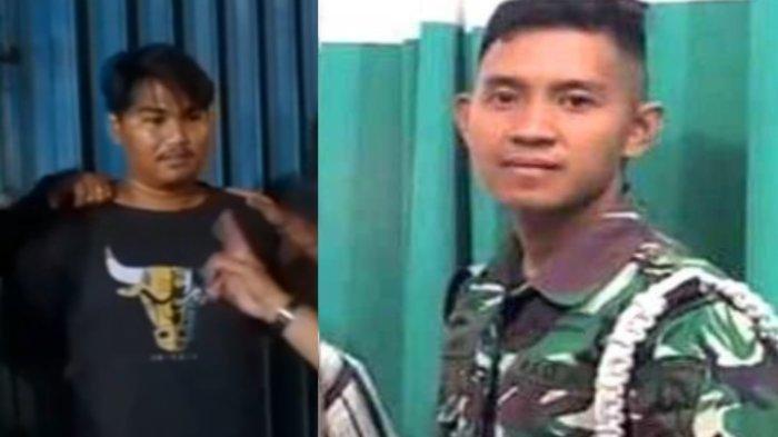 Serda Adan Adyan dan rekannya Alfin Andrian (22), yang merupakan pelaku pembunuhan calon siswa TNI AL bernama Iwan