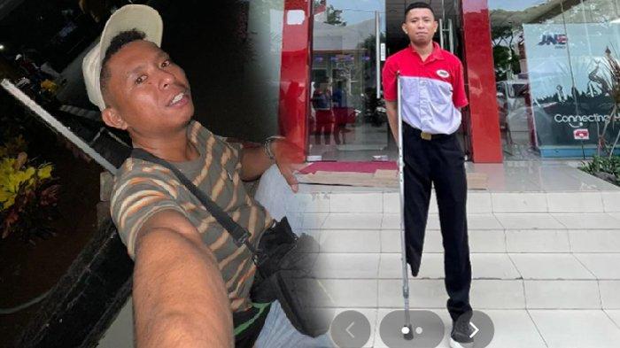 Sirilus Siko kurir paket disabilitas viral di Surabaya