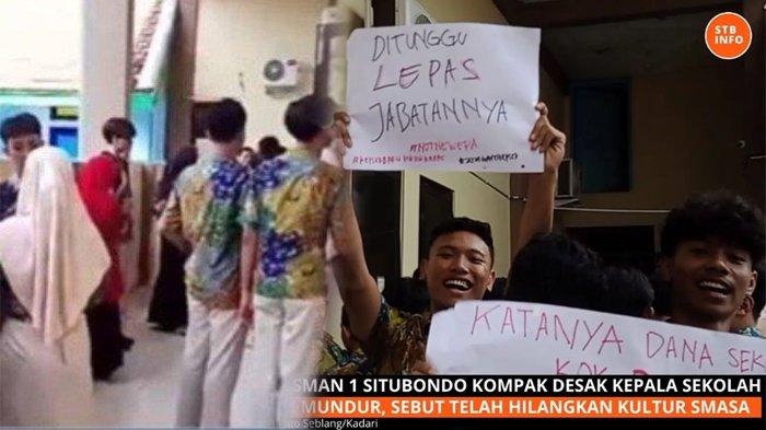 Siswa SMAN 1 Situbondo demo menuntut kepala sekolah mundur