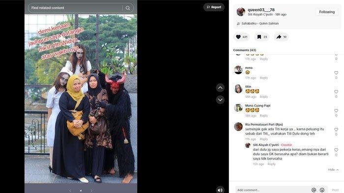Siti Aisyah tampaknya masih sewot jika disinggung soal anak majikannya di taiwan, Sha Wang.