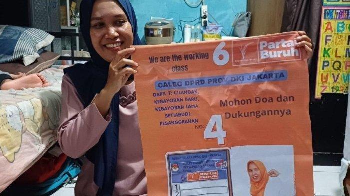 Sosok Yuni Sri Rahayu (41) seorang asisten rumah tangga (ART) maju sebagai caleg.