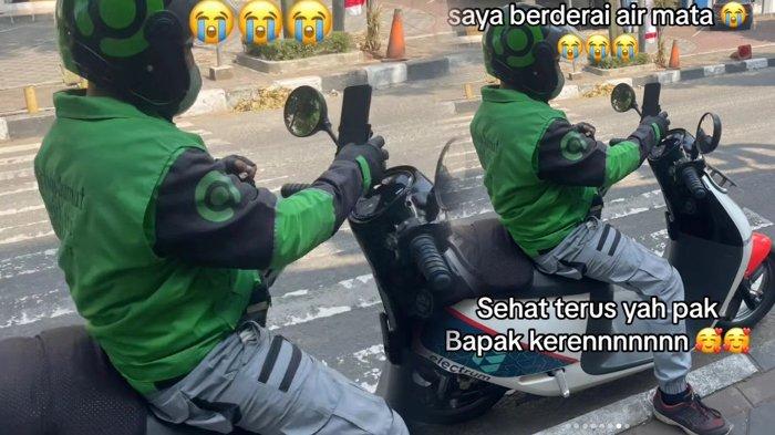 Sosok driver ojol yang baik hati hingga buat penumpang nangis