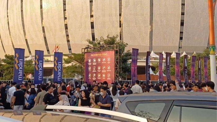Suasana JIS jelang konser Bruno Mars, Rabu (11/9/2024).